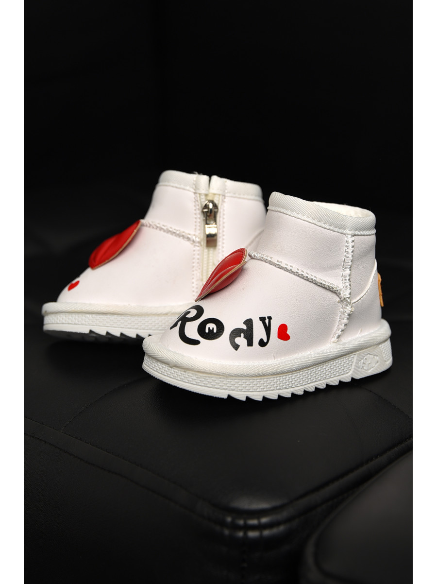 Угги детские для девочки белого цвета T7005-5 209069C