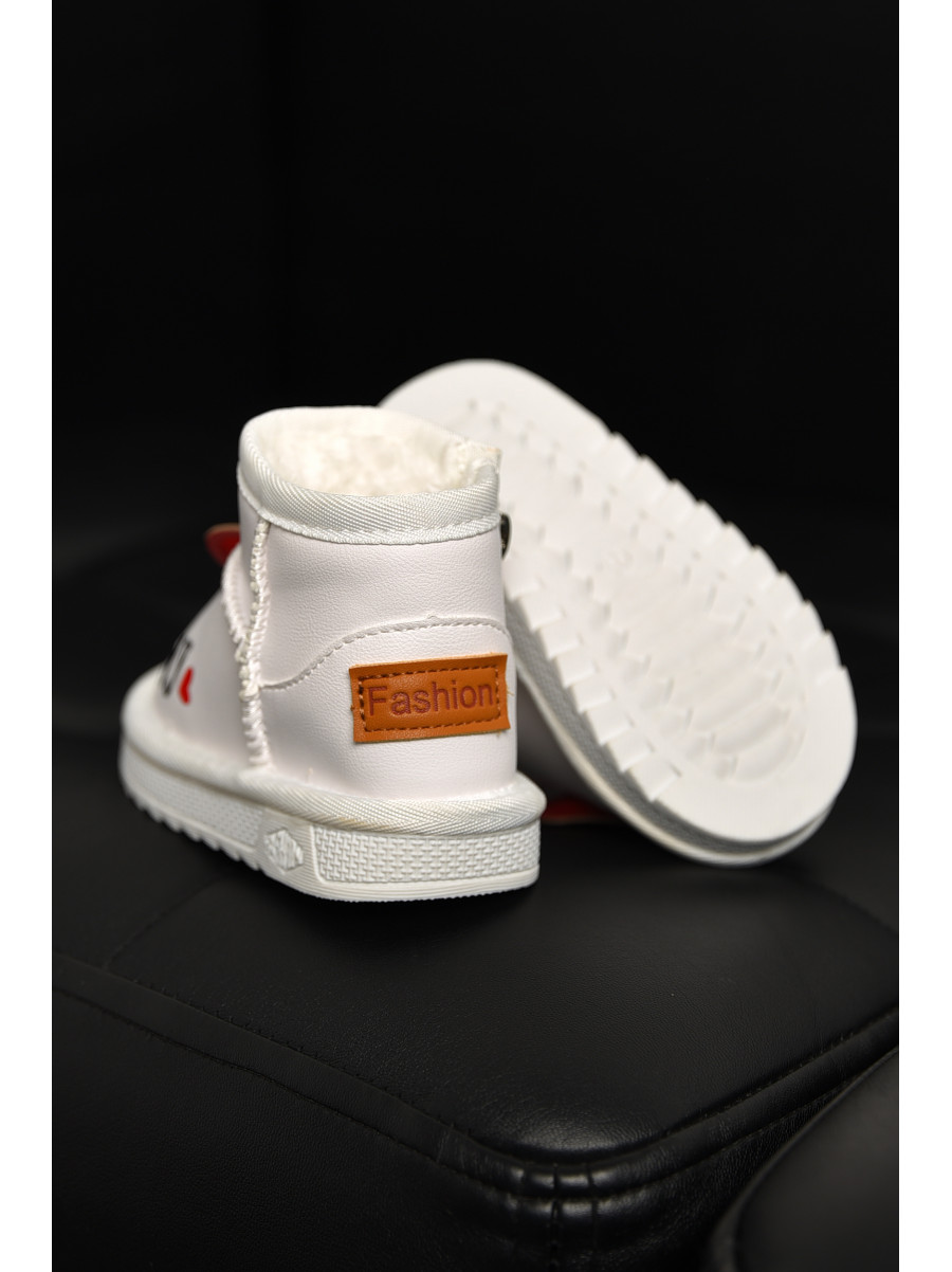 Угги детские для девочки белого цвета T7005-5 209069C