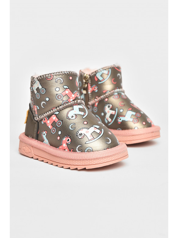 Угги детские для девочки серого цвета T7011-5 209070C