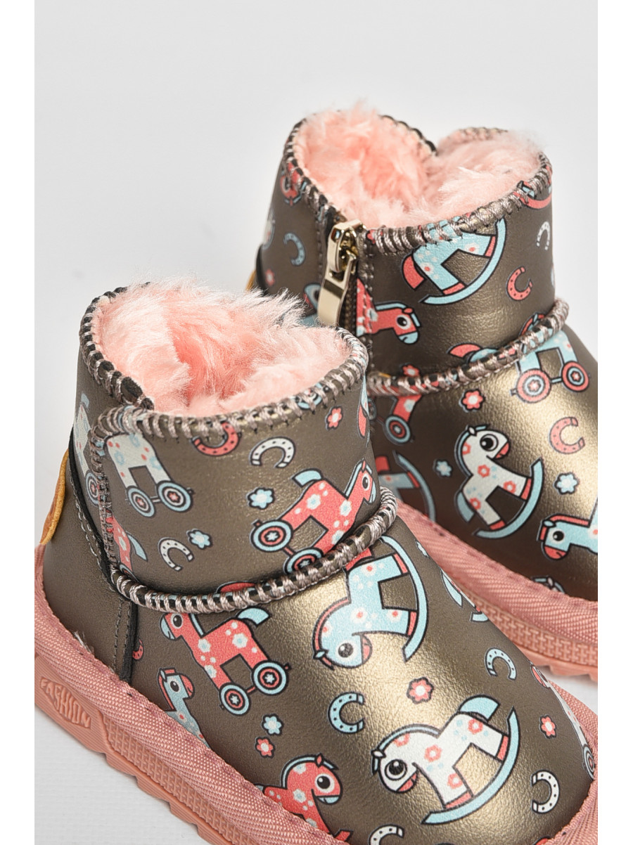 Угги детские для девочки серого цвета T7011-5 209070C