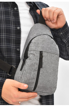 Сумка мужская через плечо текстиль серого цвета 501 209075C Сумка мужская через плечо текстиль серого цвета 501 209075C