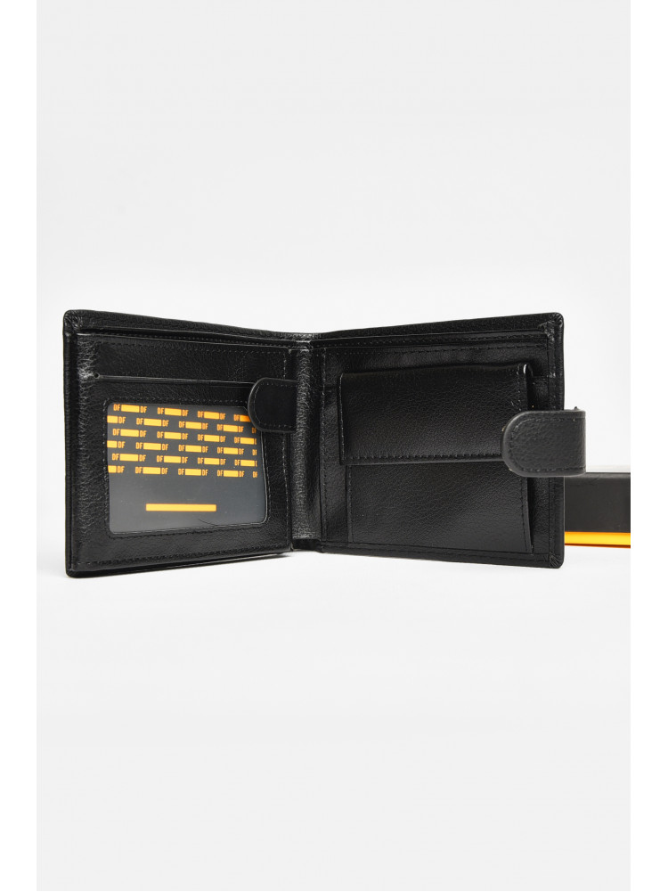 Гаманець чоловічий з екошкіри чорного кольору 538-D 209077C
