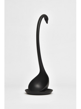 Половник кухонный с подставкой черного цвета 209087C