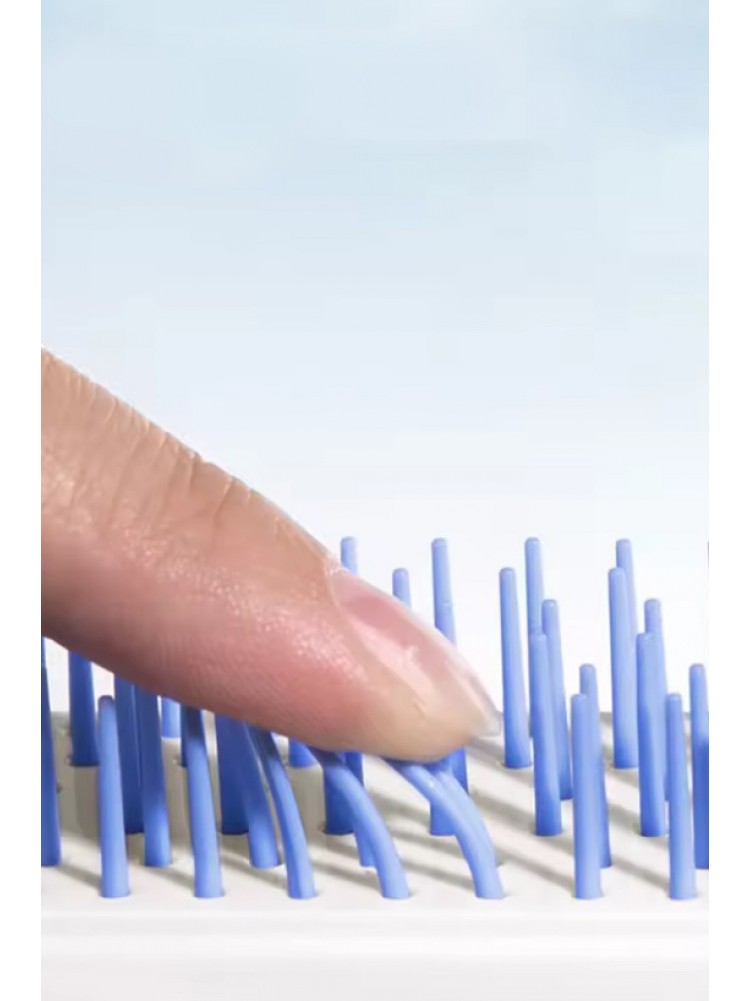 Антистатическая массажная щетка с функцией очистки от волос 209116C