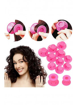 Бігуді для волосся силіконові м'які для створення природних локонів вдома 10 шт 074 209118C