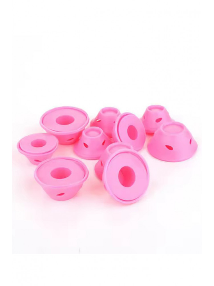 Бигуди для волос силиконовые мягкие для создания природных локонов дома 10 шт 074 209118C