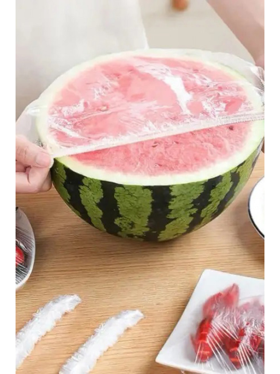 Універсальні кришки пакети на гумці для зберігання продуктів у холодильнику 50шт 209128C