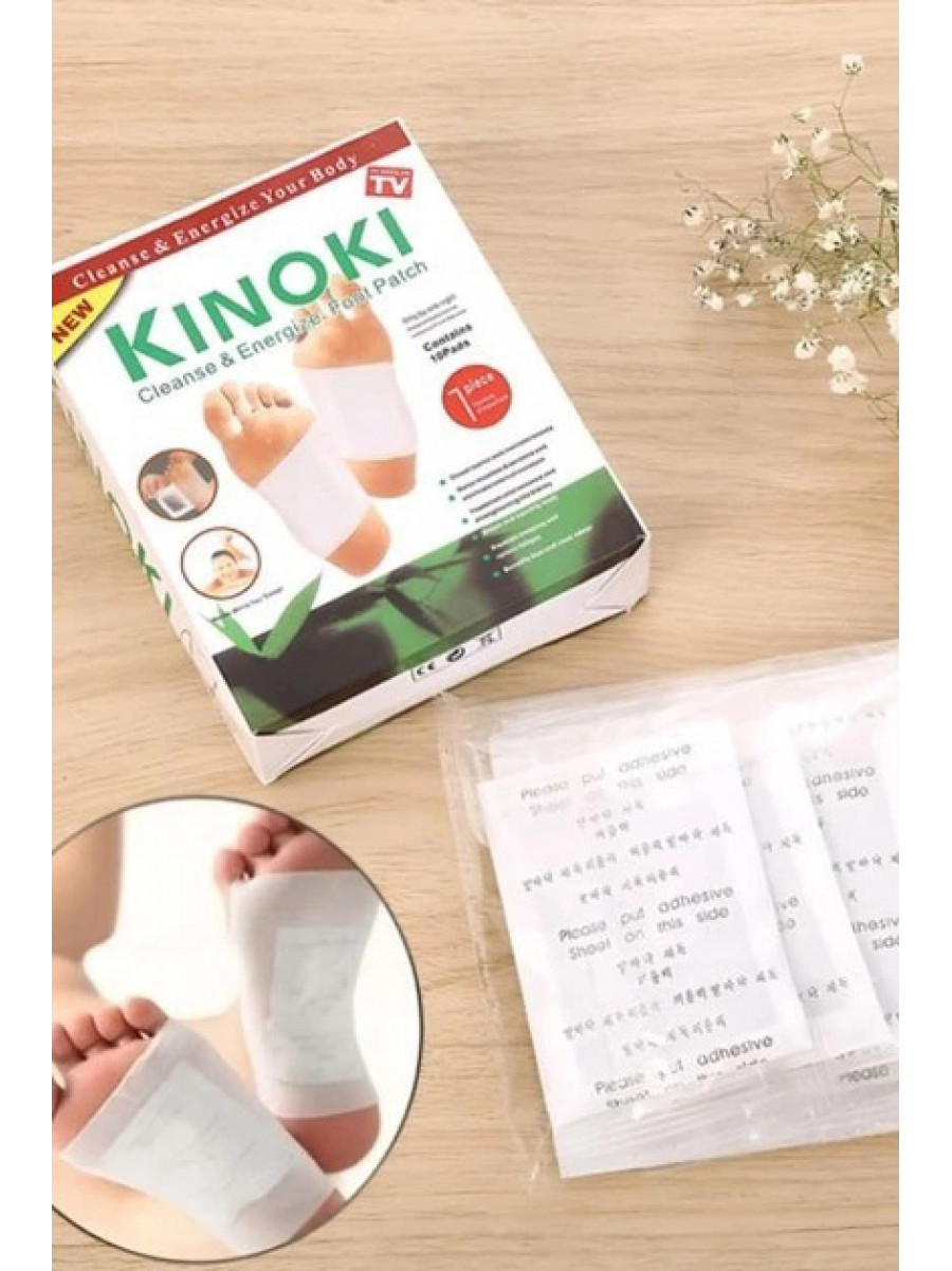 Пластыри для очищения организма через стопы Kinoki Detox для ног 10 шт 209129C