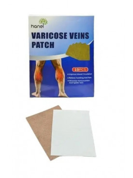 Пластырь от варикоза от боли и отеков в ногах Varicose Veins Patch 10 шт 209130C
