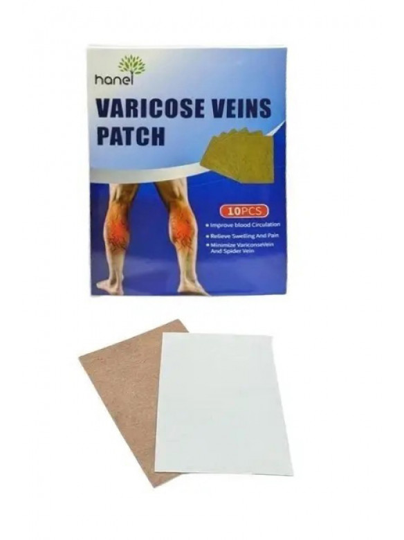 Пластырь от варикоза от боли и отеков в ногах Varicose Veins Patch 10 шт 209130C