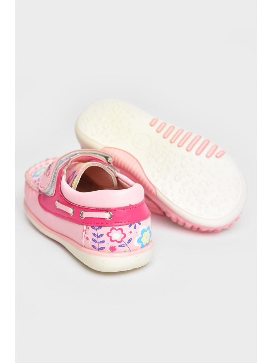 Мокасины детские для девочки светло-розового цвета 116-3 209139C
