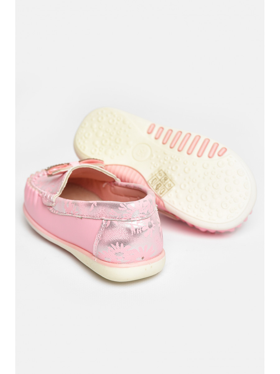Мокасины детские для девочки светло-розового цвета 113-3 209141C