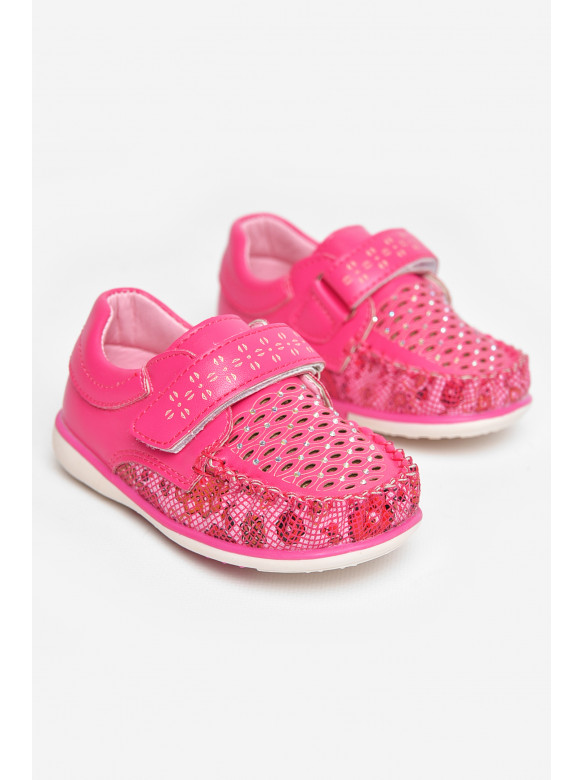 Мокасины детские для девочки розового цвета 8012-2 209144C