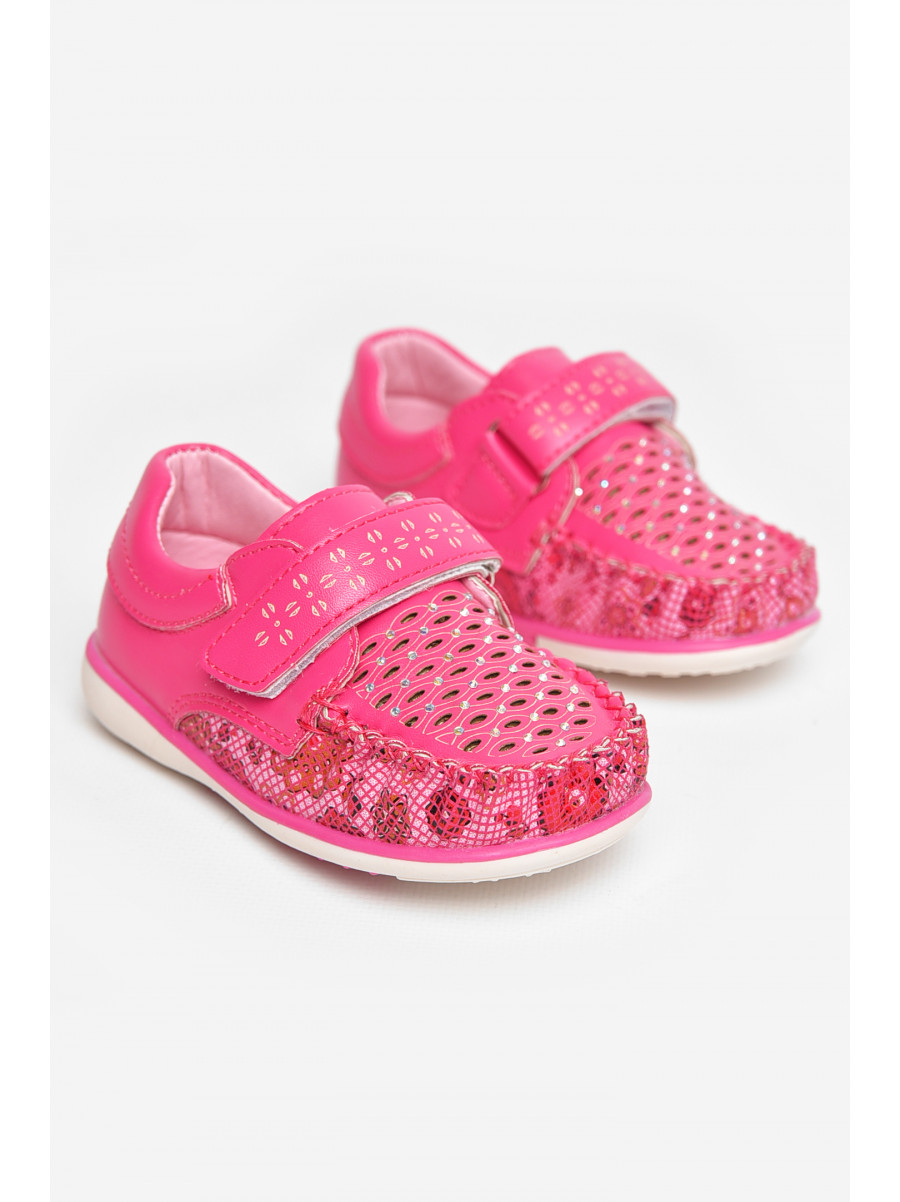 Мокасины детские для девочки розового цвета 8012-2 209144C