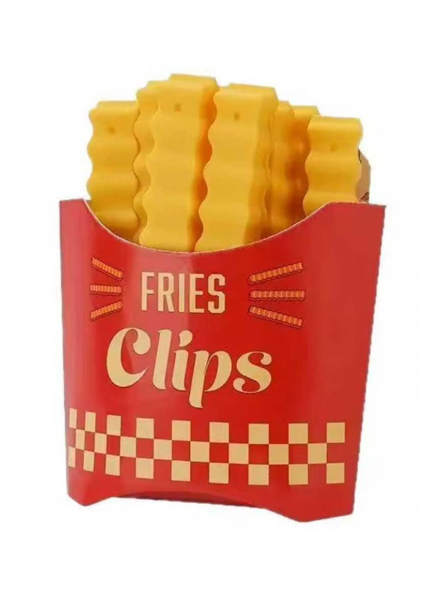 Затискачі для пакетів на магніті 12 шт Картопля Фрі 209149C