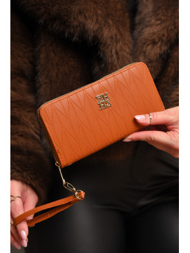 Гаманець жіночий з екошкіри коричневого кольору 1163-6 209154C