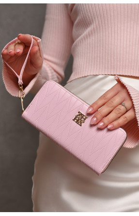 Гаманець жіночий з екошкіри рожевого кольору 1163-6 209156C