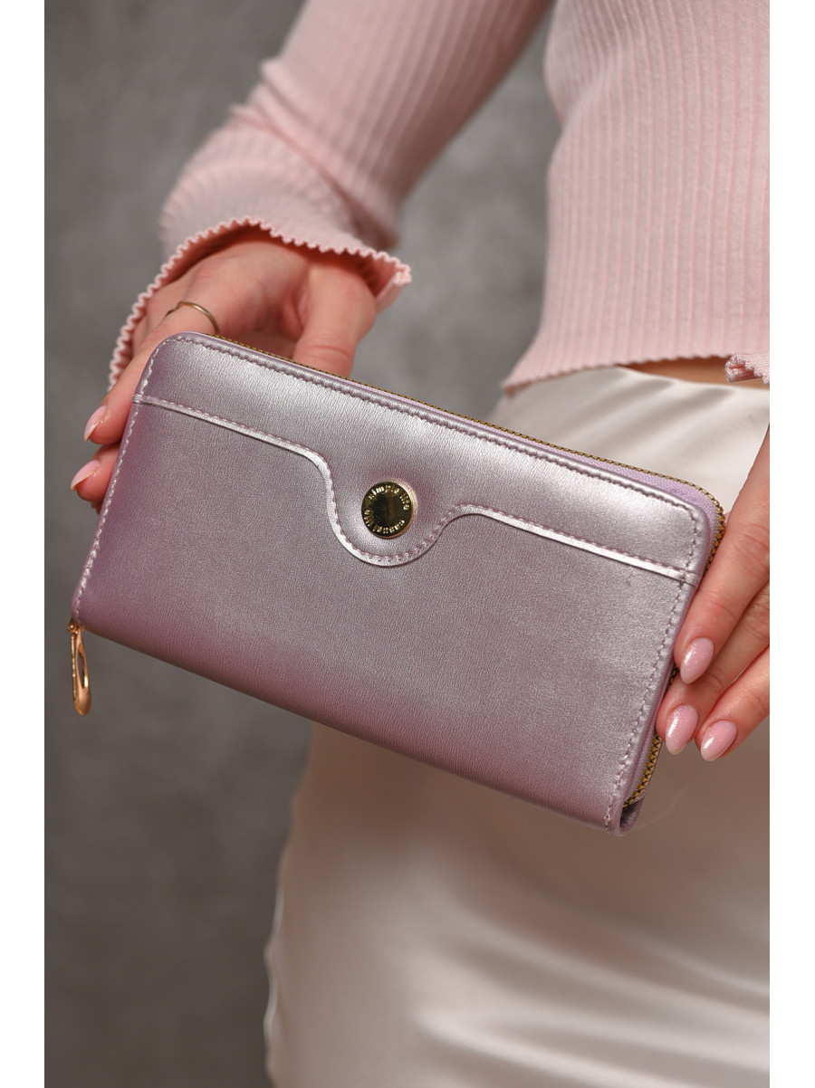 Гаманець жіночий з екошкіри бузкового кольору 158-27 209160C