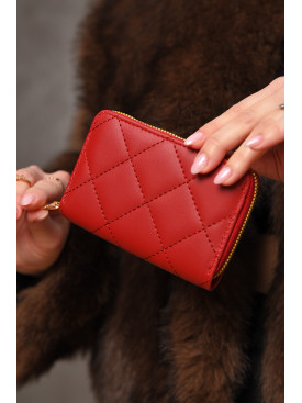 Кошелек женский из экокожи красного цвета 158-19 209164C Кошелек женский из экокожи красного цвета 158-19 209164C