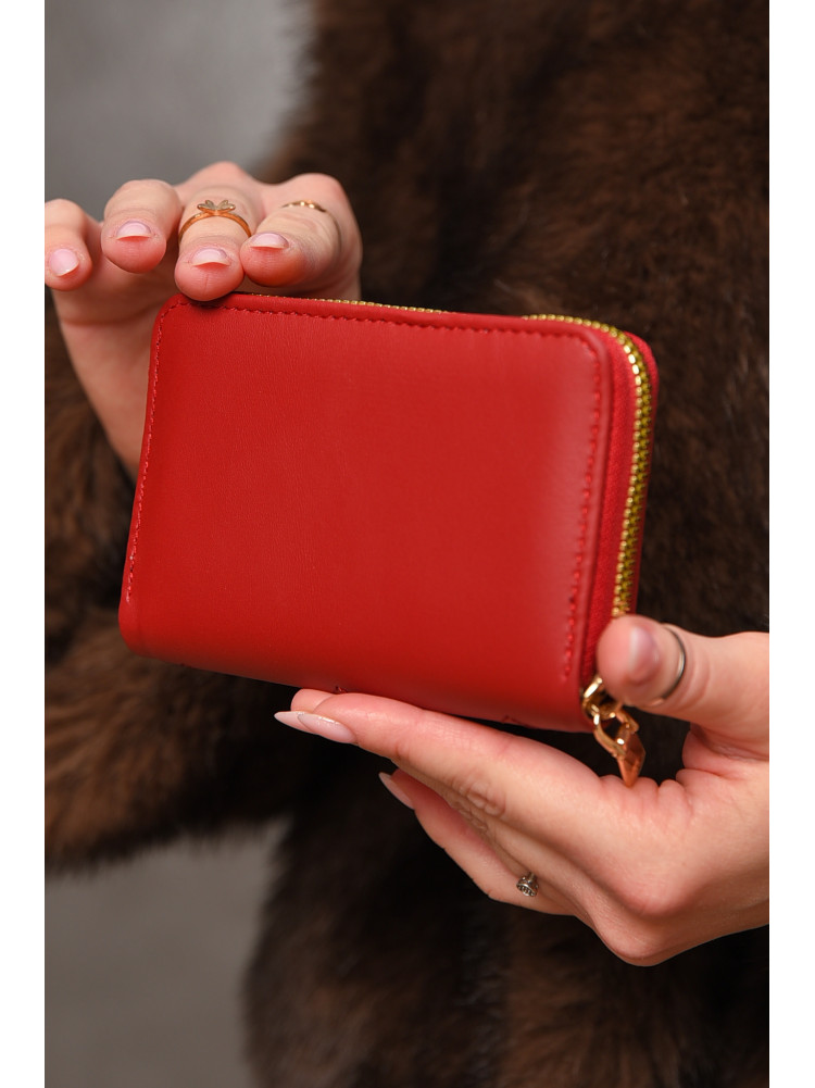 Гаманець жіночий з екошкіри червоного кольору 158-19 209164C