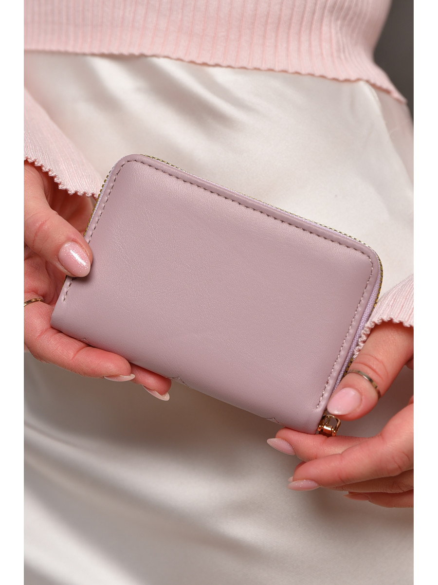 Гаманець жіночий з екошкіри бузкового кольору 158-19 209167C