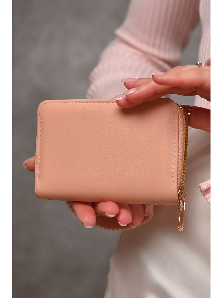 Гаманець жіночий з екошкіри рожевого кольору 158-19 209168C