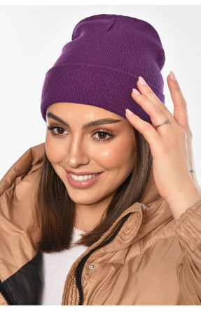 Шапка жіноча демісезонна фіолетового кольору 57070 209173C Шапка жіноча демісезонна фіолетового кольору 57070 209173C