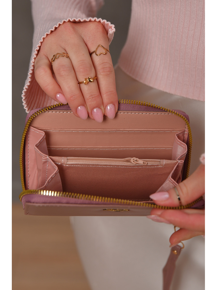 Гаманець жіночий з екошкіри бузкового кольору 158-3 209177C