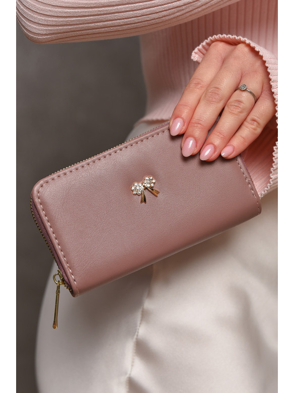 Гаманець жіночий з екошкіри бузкового кольору 317-9 209180C