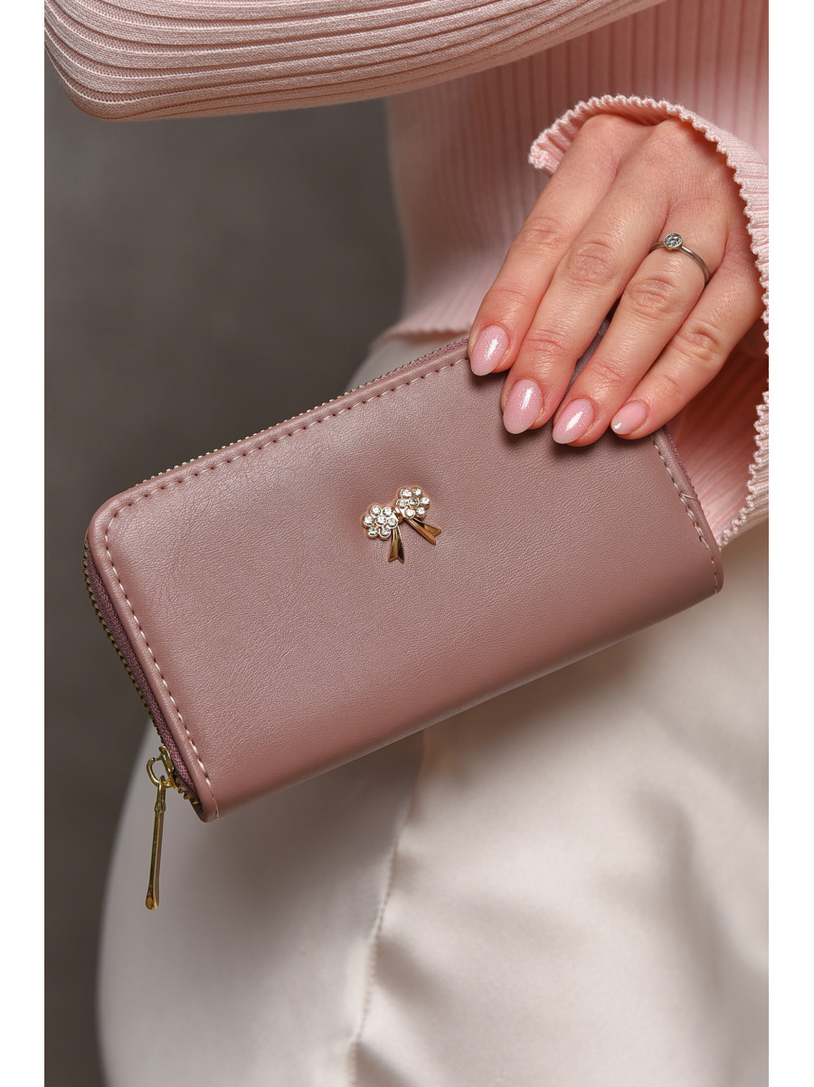 Гаманець жіночий з екошкіри бузкового кольору 317-9 209180C