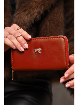 Гаманець жіночий з екошкіри червоного кольору 317-9 209181C
