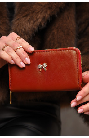 Гаманець жіночий з екошкіри червоного кольору 317-9 209181C