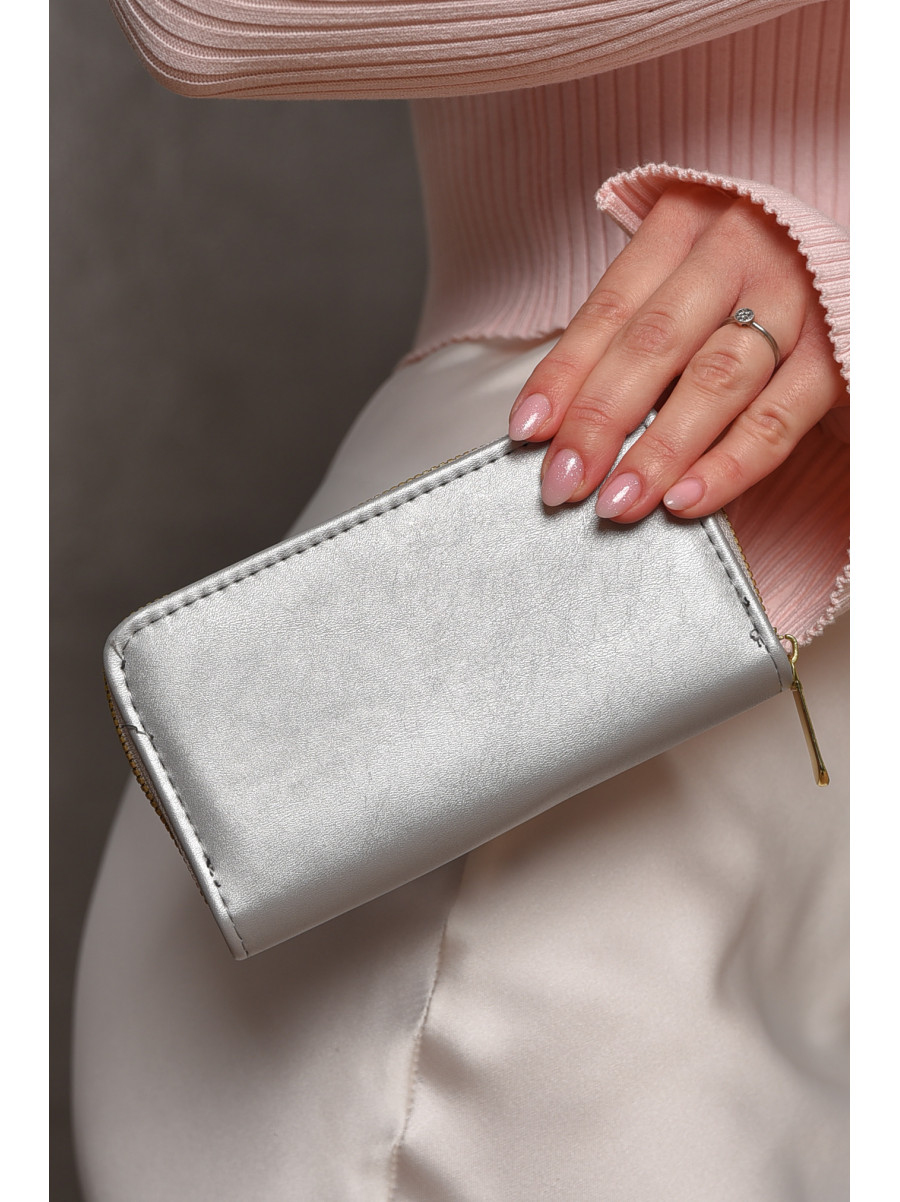 Гаманець жіночий з екошкіри сірого кольору 317-9 209182C