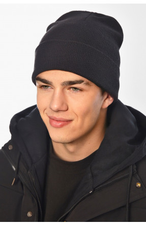 Шапка чоловіча чорного кольору 57069 209183C Шапка чоловіча чорного кольору 57069 209183C