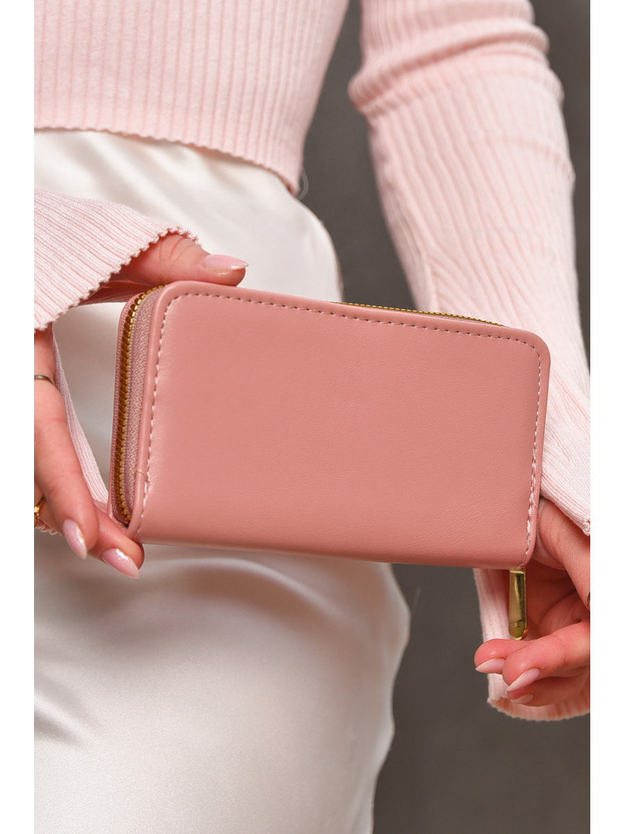 Гаманець жіночий з екошкіри рожевого кольору 317-9 209184C