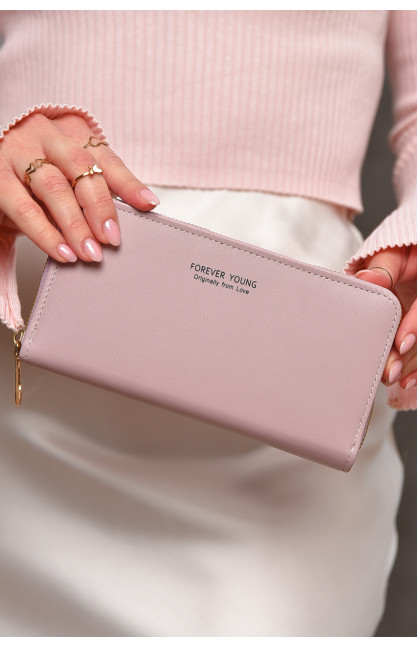 Гаманець жіночий з екошкіри бузкового кольору 317-32 209186C