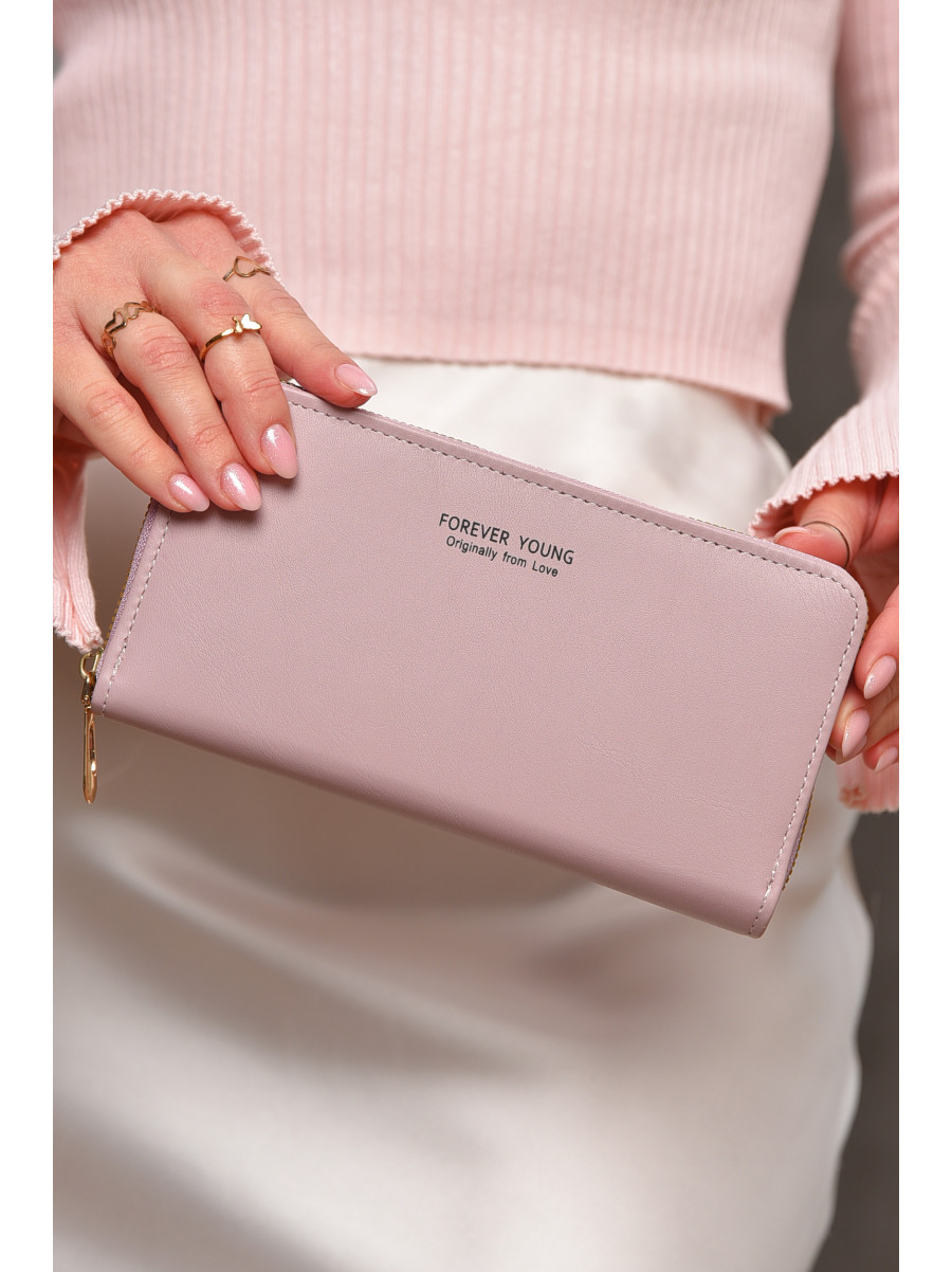 Гаманець жіночий з екошкіри бузкового кольору 317-32 209186C