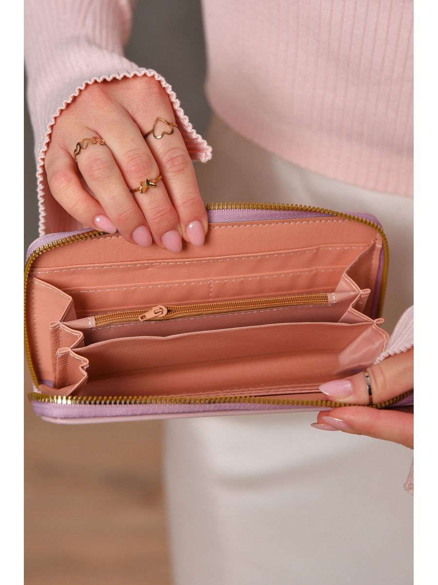 Гаманець жіночий з екошкіри бузкового кольору 317-32 209186C