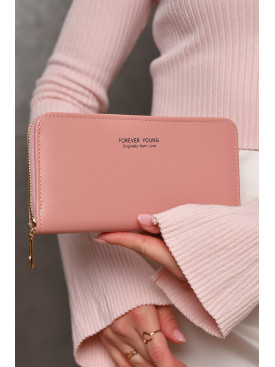 Кошелек женский из экокожи розового цвета 317-32 209188C