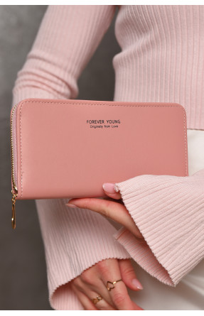 Кошелек женский из экокожи розового цвета 317-32 209188C