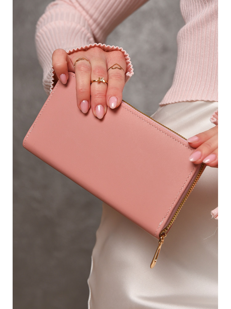 Гаманець жіночий з екошкіри рожевого кольору 317-32 209188C