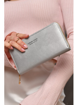 Кошелек женский из экокожи серого цвета 317-32 209189C