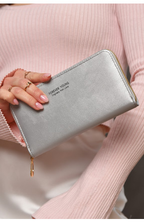 Кошелек женский из экокожи серого цвета 317-32 209189C