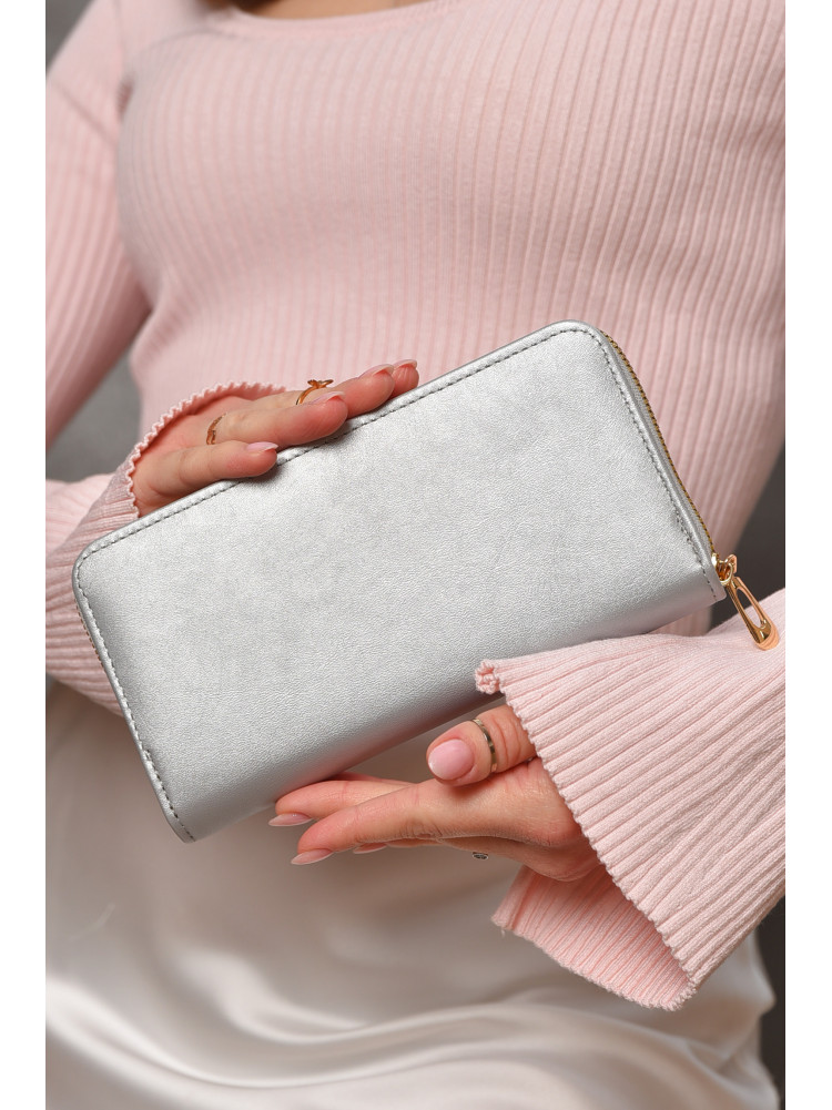 Гаманець жіночий з екошкіри сірого кольору 317-32 209189C