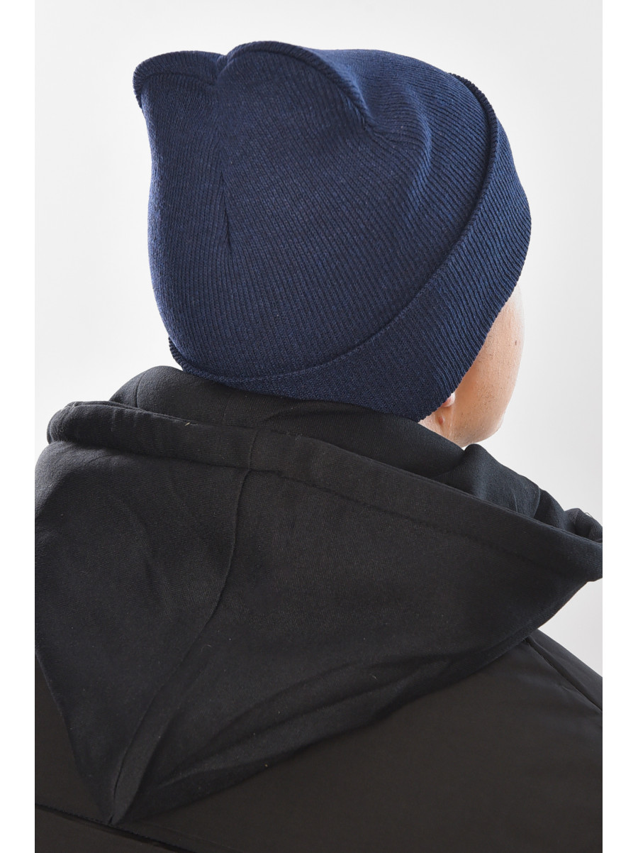 Шапка чоловіча темно-синього кольору 57069 209191C