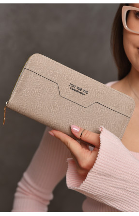 Кошелек женский из экокожи бежевого цвета 158-25 209192C