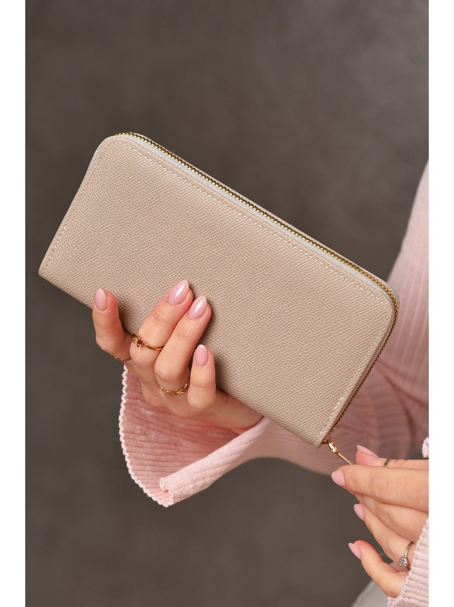 Гаманець жіночий з екошкіри бежевого кольору 158-25 209192C