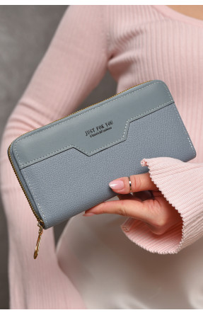 Кошелек женский из экокожи голубого цвета 158-25 209193C
