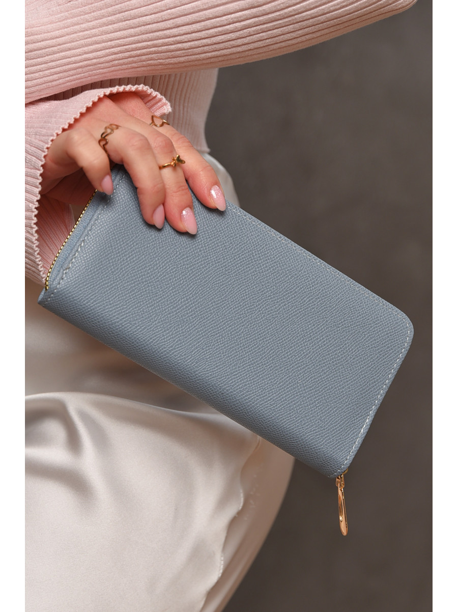 Гаманець жіночий з екошкіри блакитного кольору 158-25 209193C