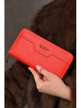 Кошелек женский из экокожи красного цвета 158-25 209196C